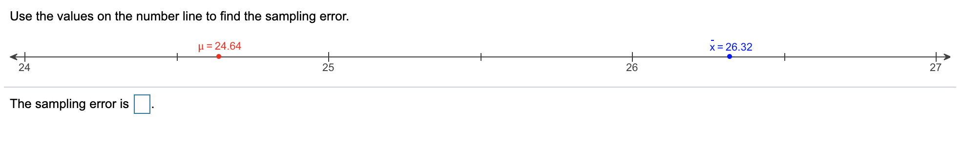 Solved Use the values on the number line to find the | Chegg.com