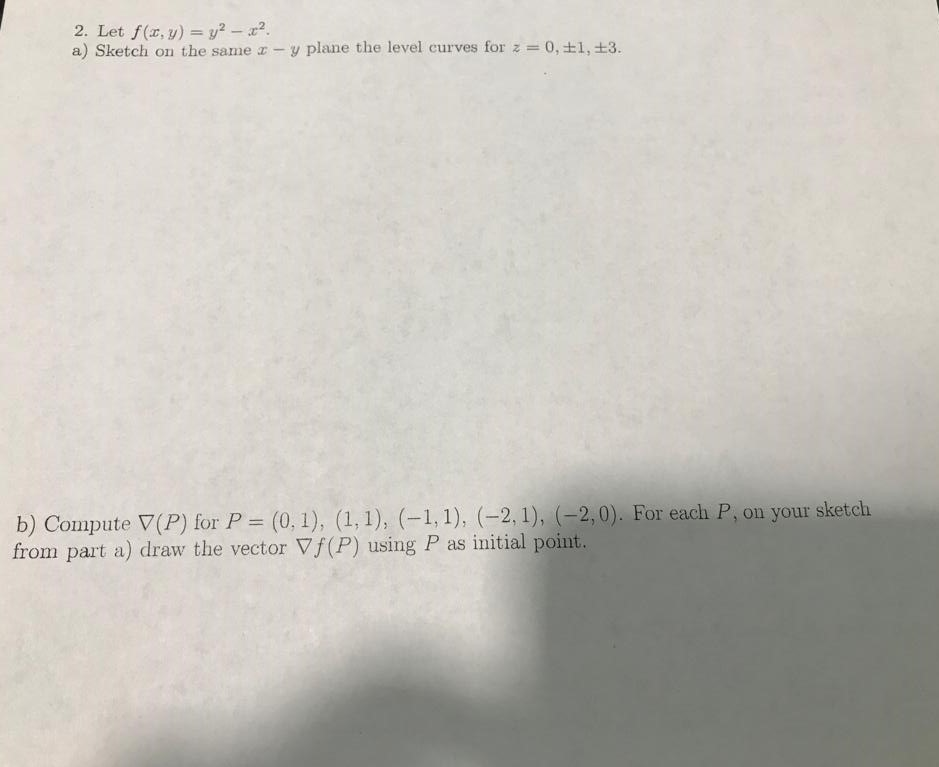 Solved 2 Let F R Y Y2 2 A Sketch On The Same X Chegg Com