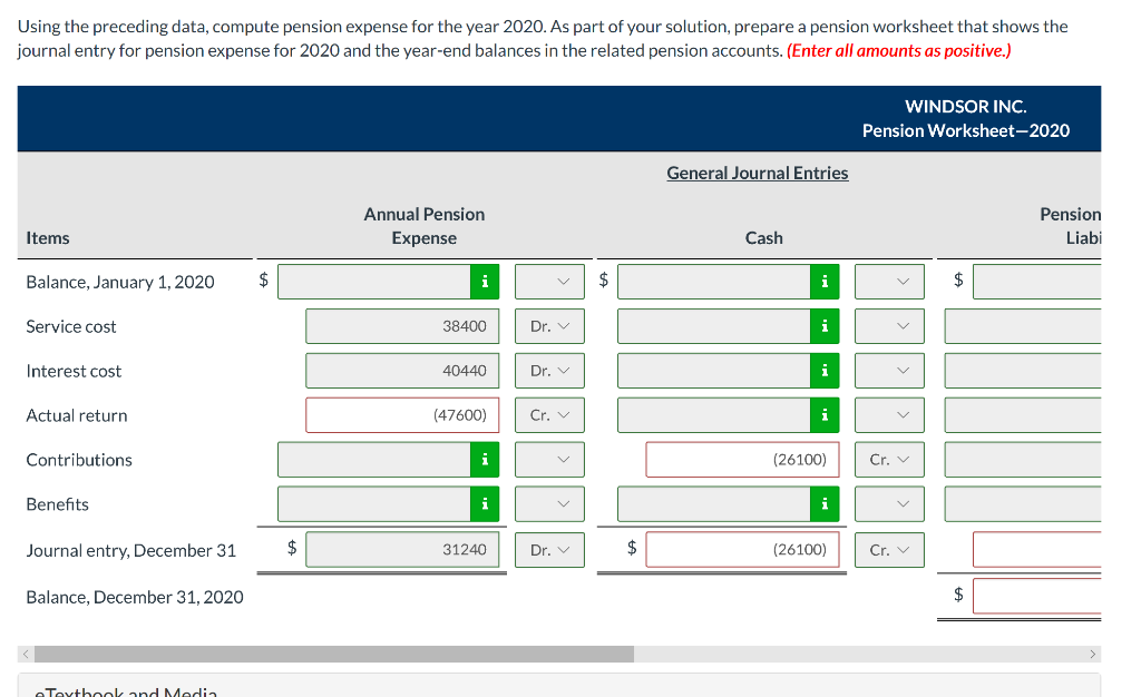 Solved The following facts apply to the pension plan of