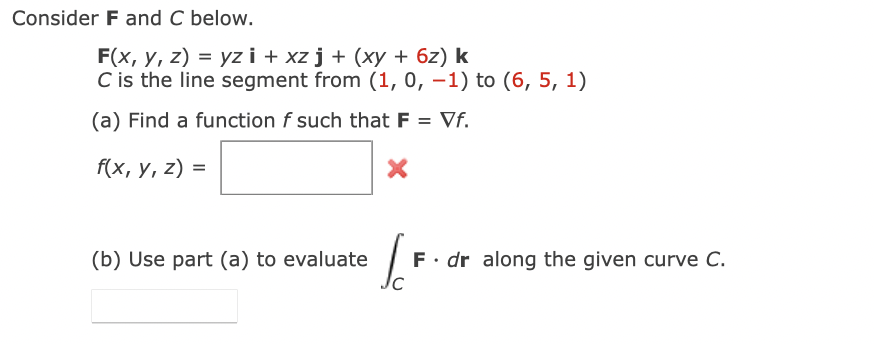 Solved Consider F and C below. F(x, y, z) = yz i + xz j + | Chegg.com