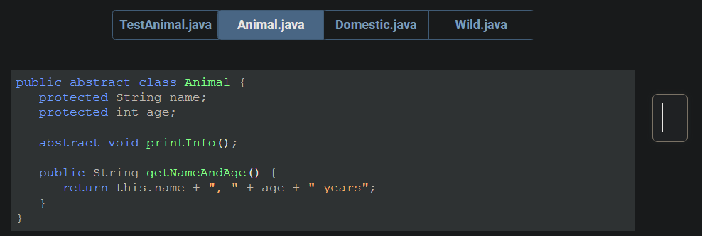 Solved TestAnimal.java Animal.java Domestic.java Wild.java | Chegg.com