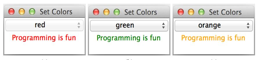 Solved (Change foreground colors) Write a program | Chegg.com