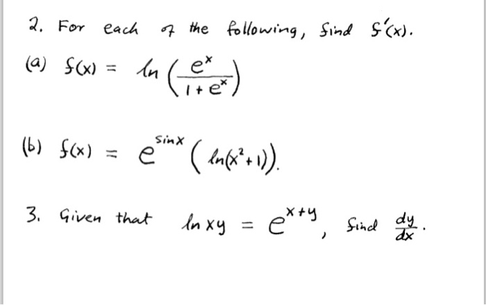 solved-for-each-of-the-following-find-f-x-chegg