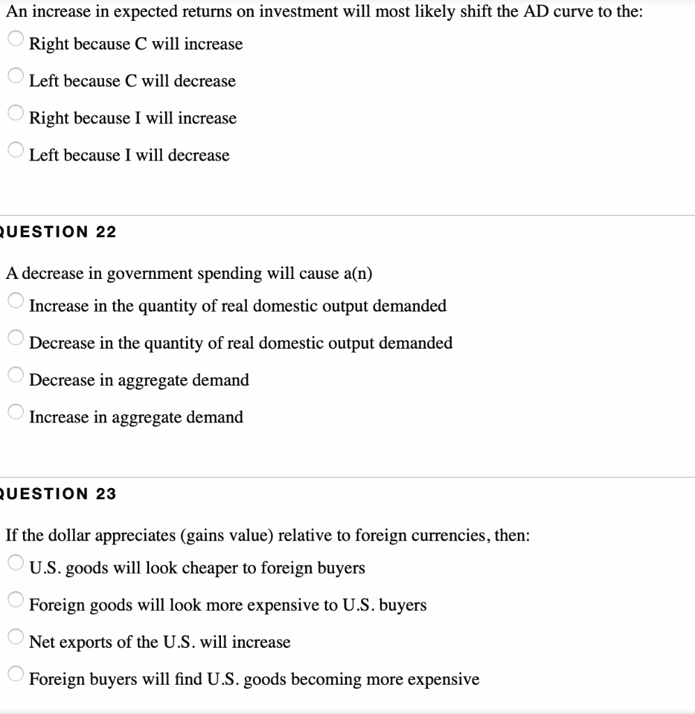 Solved QUESTION 12 If disposable decreases from 1800