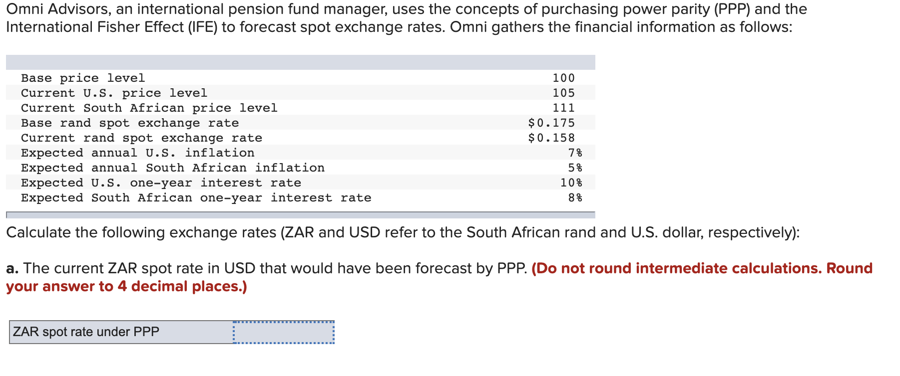 Solved Omni Advisors, an international pension fund manager,