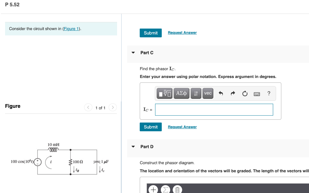 Solved P 5.52 21 of 26 Review Consider the circuit shown in | Chegg.com