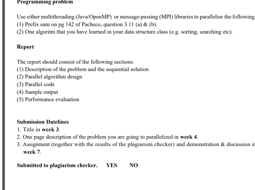 Programming problem Use either multithreading | Chegg.com