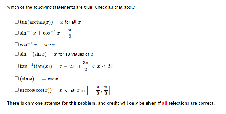 Solved Which of the following statements are true? Check all | Chegg.com