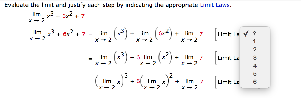 Solved Evaluate The Limit And Justify Each Step By | Chegg.com