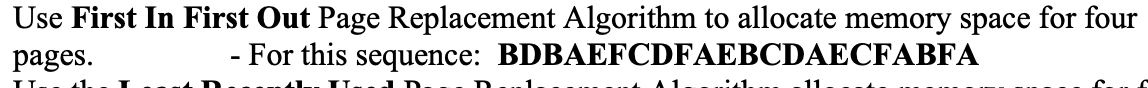 Solved Use First In First Out Page Replacement Algorithm to | Chegg.com