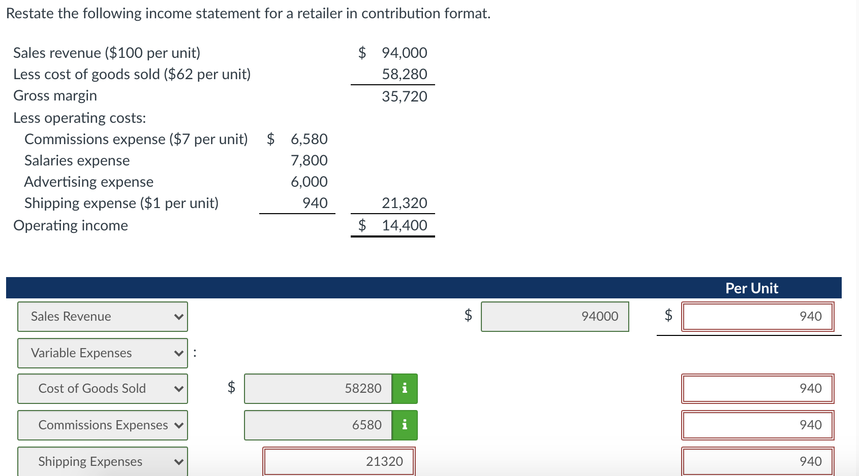 solved-restate-the-following-income-statement-for-a-retailer-chegg