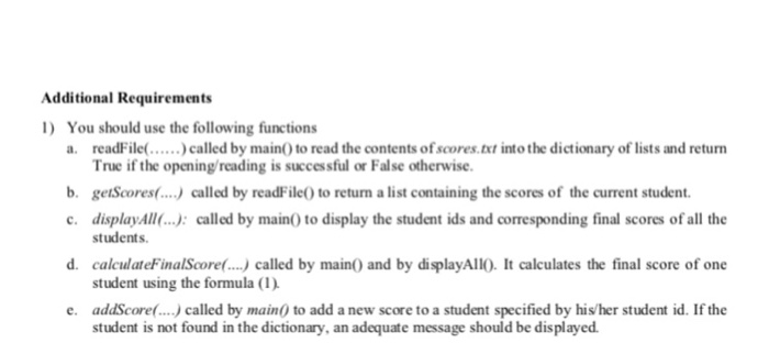 Solved Write a Python program that reads the contents of a | Chegg.com