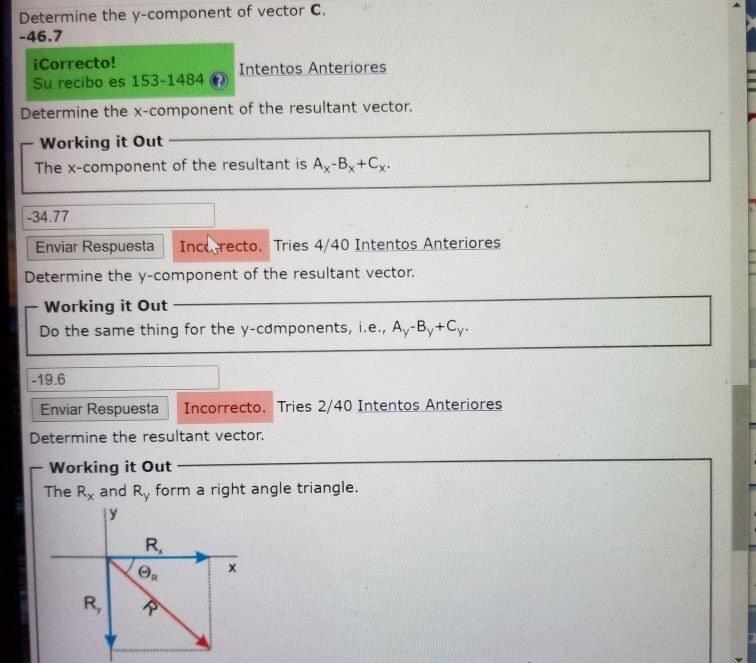 Solved The figure below shows three vectors of lengths A = | Chegg.com