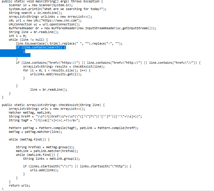 Building a web crawler with regex and i am a little | Chegg.com