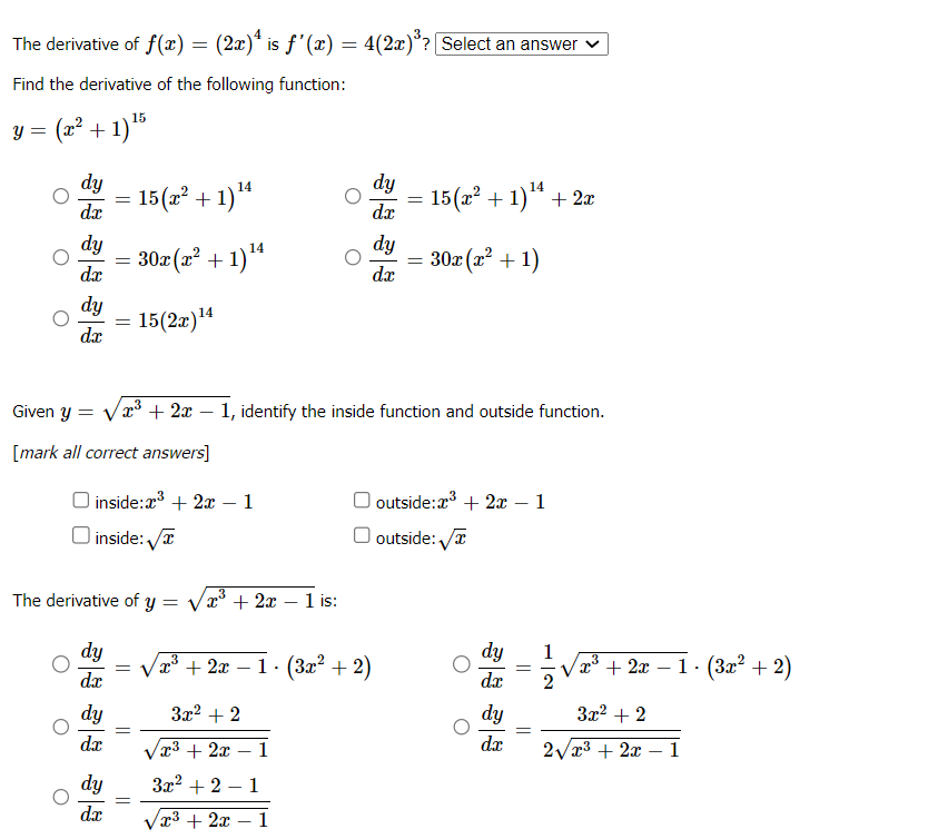 derivative of 3x 2 4x 4