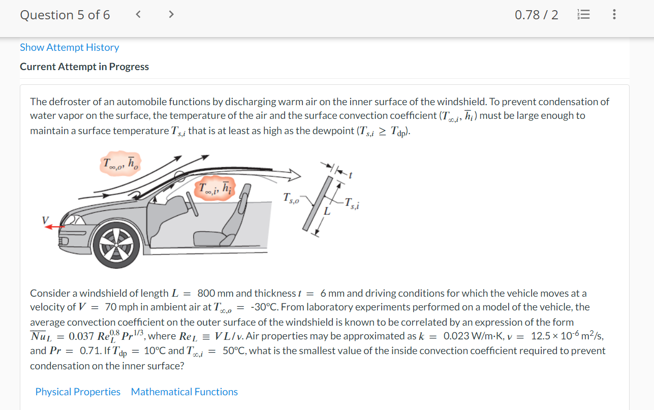 Solved The defroster of an automobile functions by