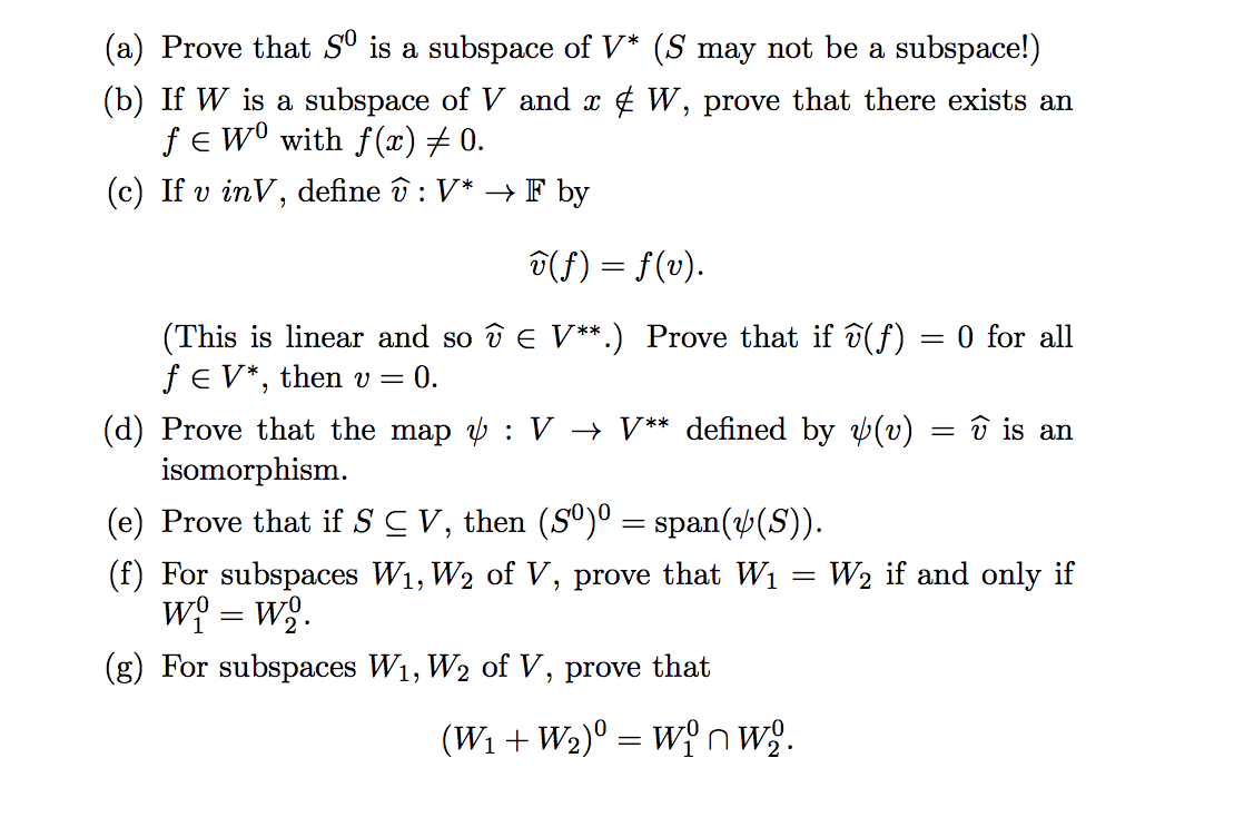 Solved Let V Be A Finite Dimensional Vector Space Over F Chegg Com