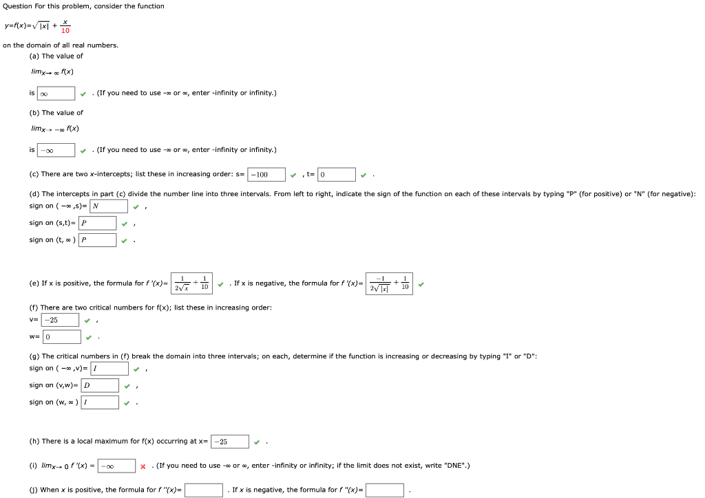 Solved Question For This Problem Consider The Function Y Chegg Com