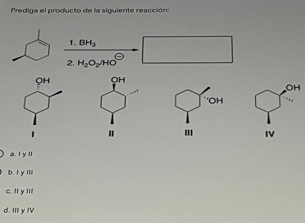 Solved Prediga El Producto De La Siguiente Reacción: 1. Внэ | Chegg.com