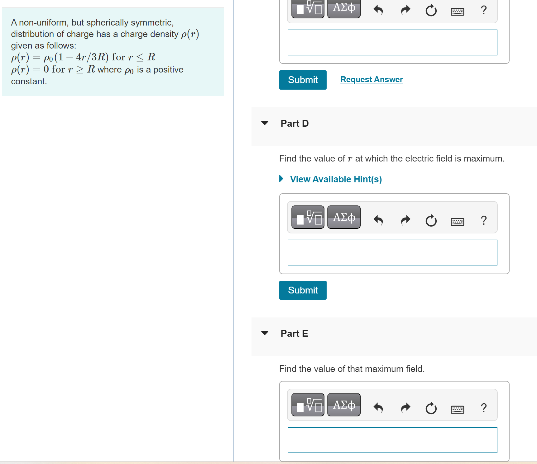 Solved CAN I PLEASE GET HELP ON PART E | Chegg.com