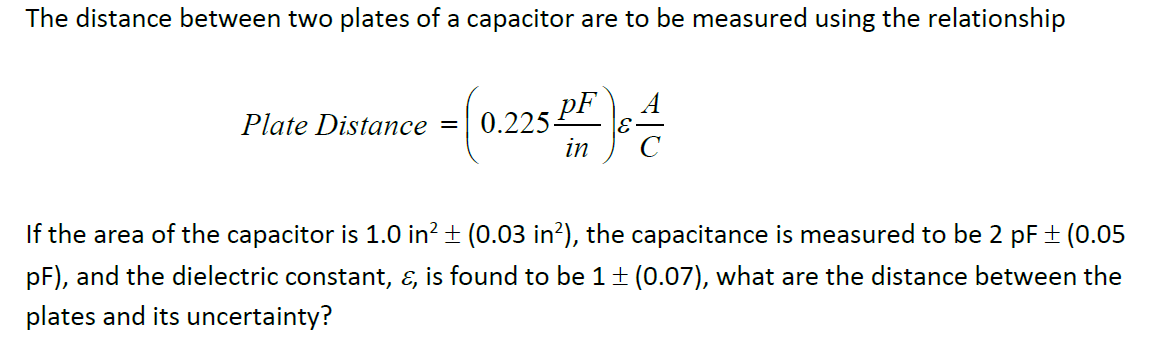 Solved The distance between two plates of a capacitor are to | Chegg.com
