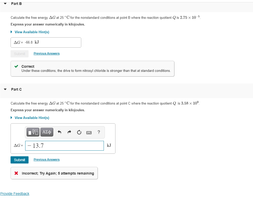 Solved Nitrosyl chloride formation Chlorine gas, Cl2(g),