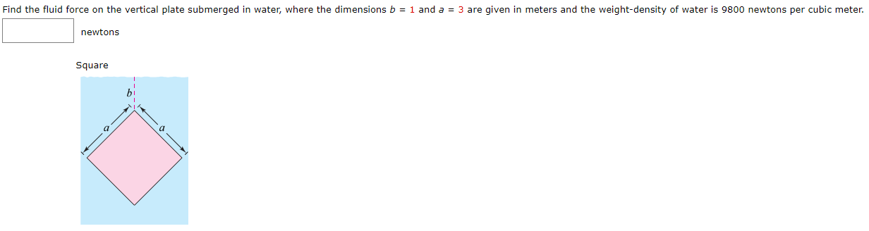 find the fluid force on the vertical side of the tank with a semicircle find the fluid force on the vertical side of the tank with a semicircle
