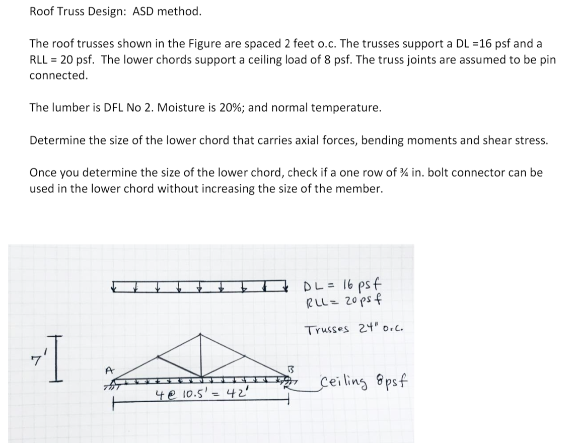 roof-truss-design-asd-method-the-roof-trusses-shown-chegg