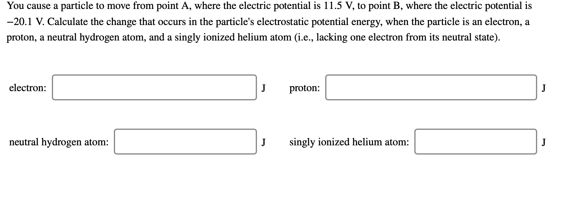 Solved You cause a particle to move from point A, where the | Chegg.com