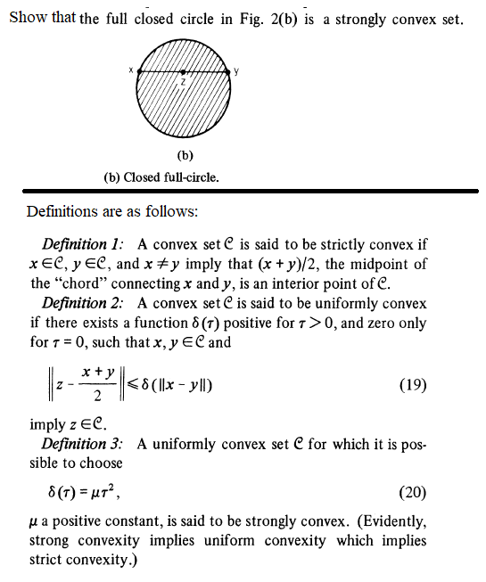 Solved Show that the full closed circle in Fig. 2(b) is a | Chegg.com