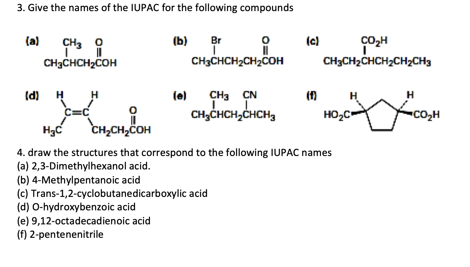 Solved 1. Name The Following Aldehydes And Ketones According | Chegg.com