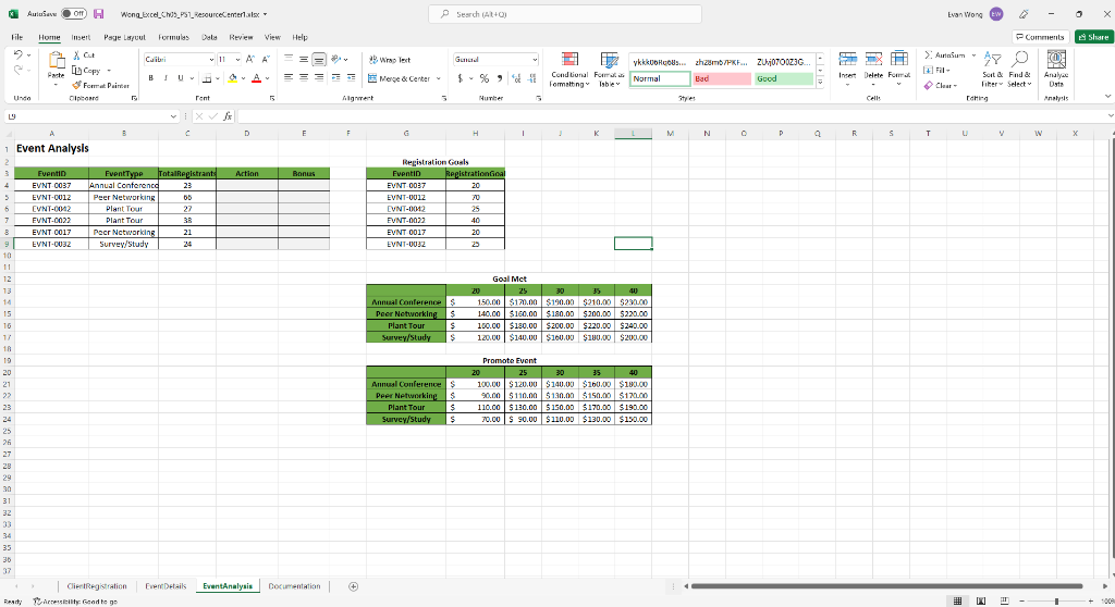 File Home Insert Page Layout Formulas Data Review | Chegg.com