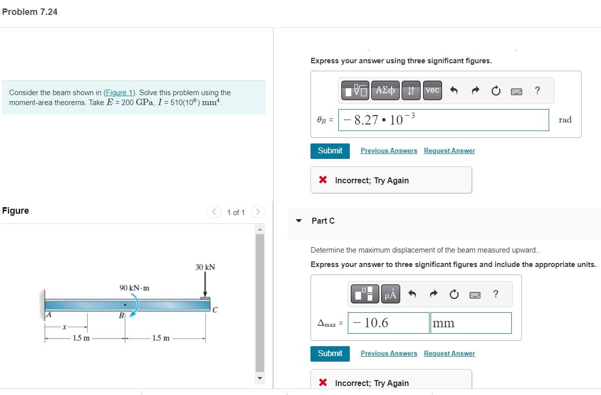 Solved Consider the beam shown in (Figure 1). Solve this | Chegg.com