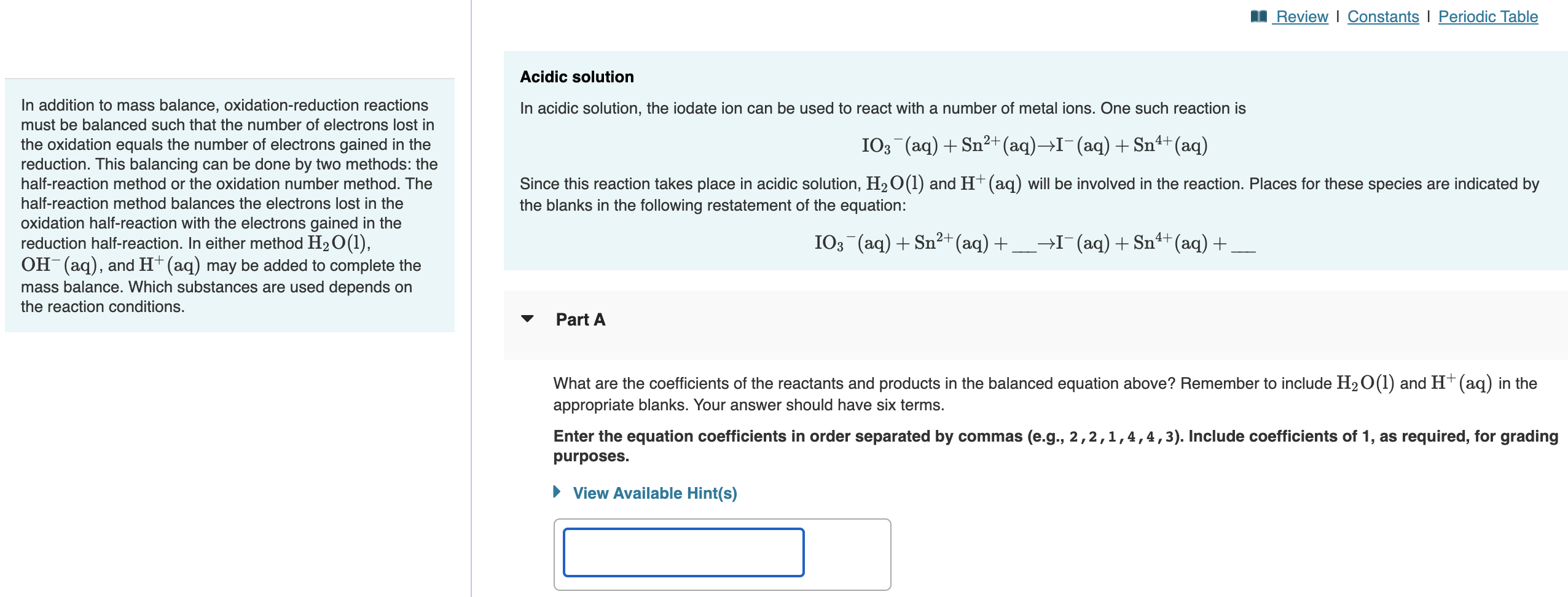 Solved What Are The Coefficients Of The Reactants And | Chegg.com