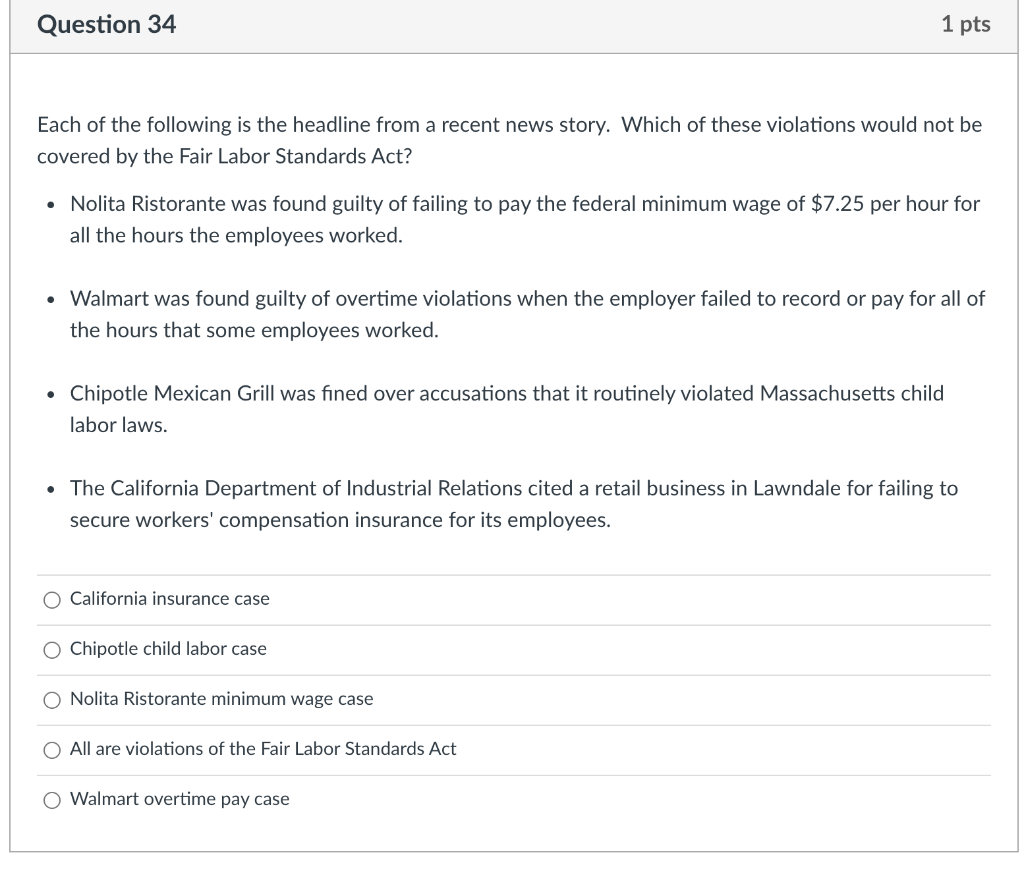 Solved Jane, a supervisor, has offered George, a | Chegg.com