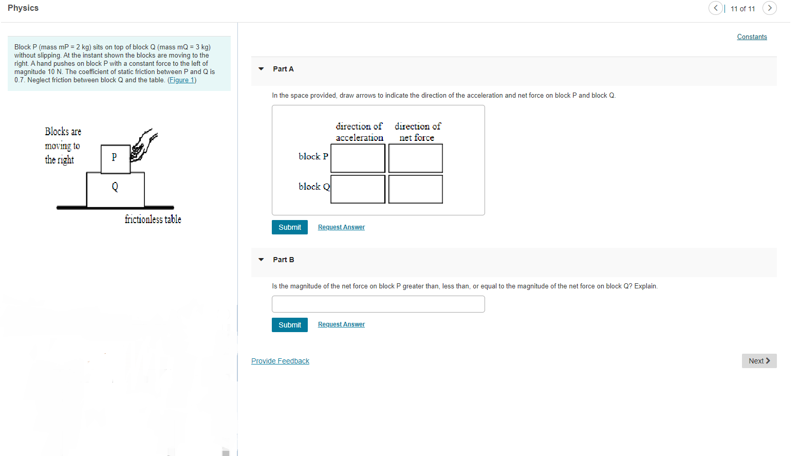 Solved physics please help me I'm stuck on this question! I | Chegg.com