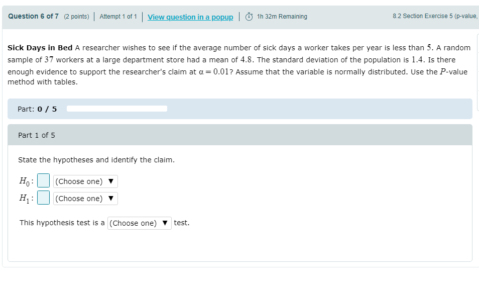 Solved Question 6 of 7 (2 points) | Attempt 1 of 1 | View | Chegg.com