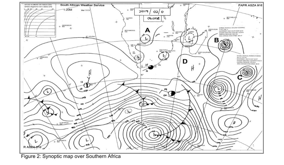 Solved 1. 1. Identify The Weather Phenomena Labelled A, B | Chegg.com