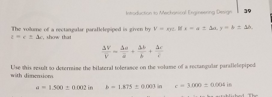 Solved 39 Introduction To Mechanical Engineering Design B Ab | Chegg.com