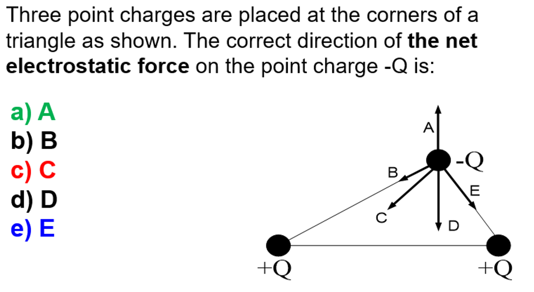 Solved Three point charges are placed at the corners of a | Chegg.com