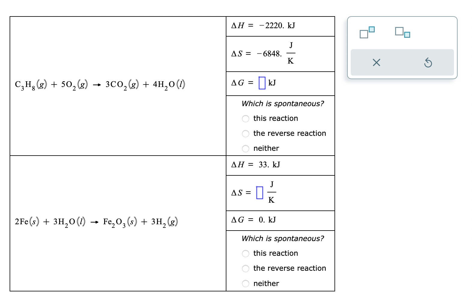 Solved A chemical engineer is studying the two reactions | Chegg.com