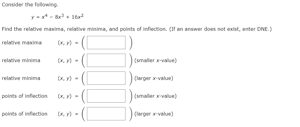 solved-consider-the-following-y-x4-8x3-16x2-find-the-chegg