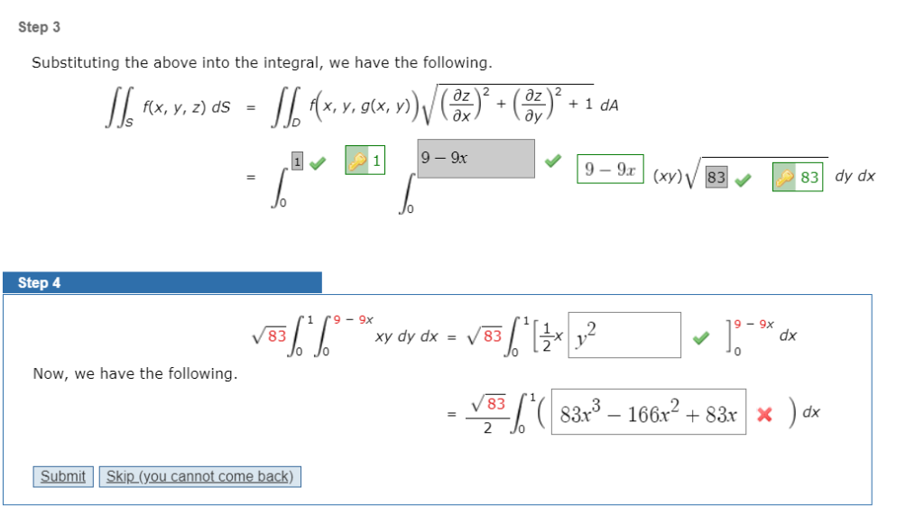 Solved lutorial Exercise Evaluate the surface integral xy dS | Chegg.com