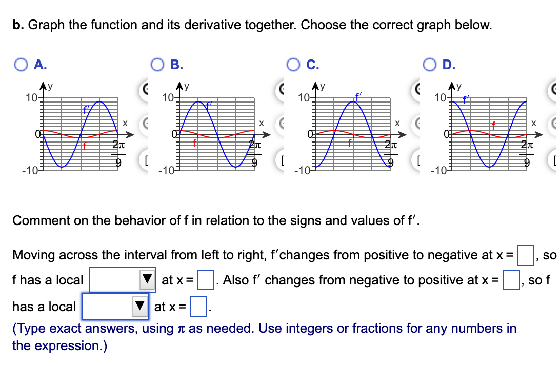 Solved a. Find the local extrema of the function f(x)=sin9x | Chegg.com