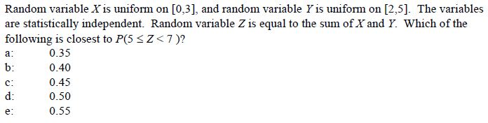 Solved Random variable X is uniform on (0,3), and random | Chegg.com