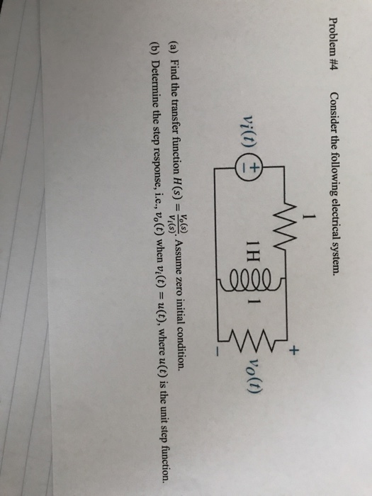 Solved Problem #4 Consider the following electrical system. | Chegg.com