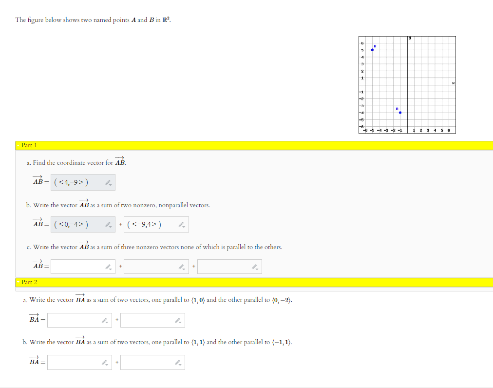 Solved The Figure Below Shows Two Named Points A And B In | Chegg.com