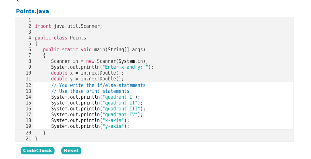 Solved .3. Complete this program that finds on which | Chegg.com
