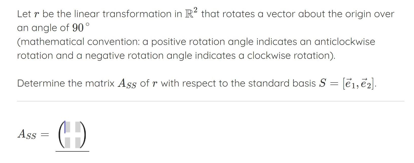 CLOCKWISE ROTATION IN R2 