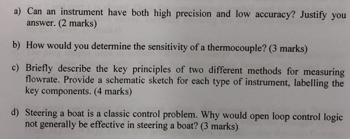 Solved A) Can An Instrument Have Both High Precision And Low | Chegg.com